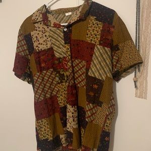 Patchwork Button Up